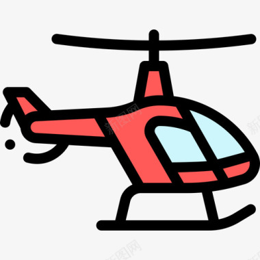 直升机机场153线形颜色图标图标