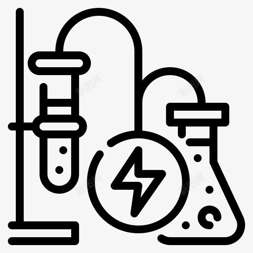 化学创新可再生能源1线性svg_新图网 https://ixintu.com 化学 创新 可再 再生 能源 线性