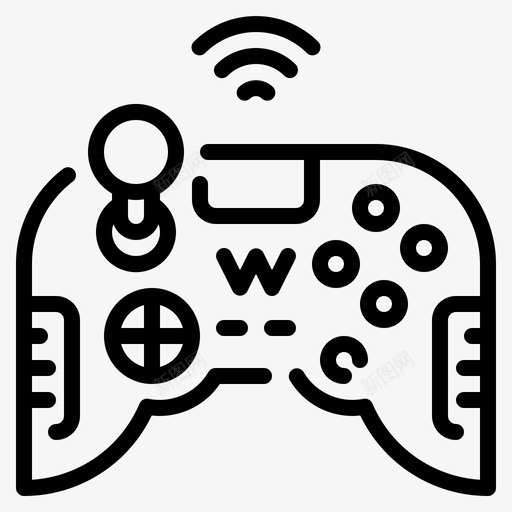 游戏板24视频游戏线性图标svg_新图网 https://ixintu.com 游戏 线性 视频