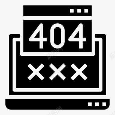 错误404编程84填充图标