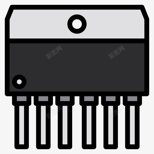 半导体半导体1线性颜色svg_新图网 https://ixintu.com 半导体 线性 颜色