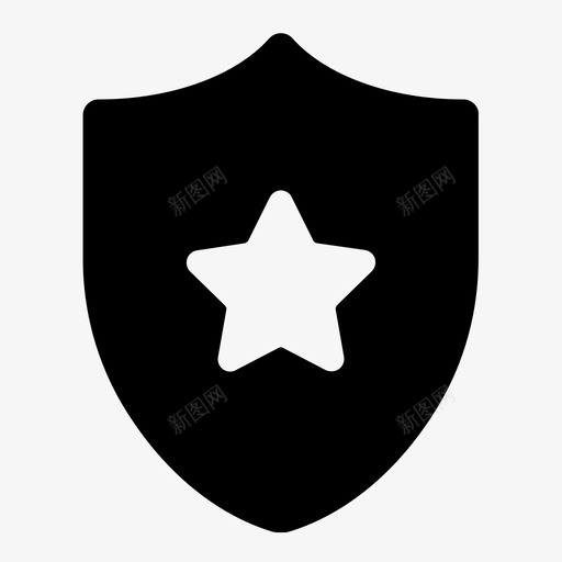 盾牌最爱保护图标svg_新图网 https://ixintu.com 保护 安全 实心 明星 最爱 盾牌 购物