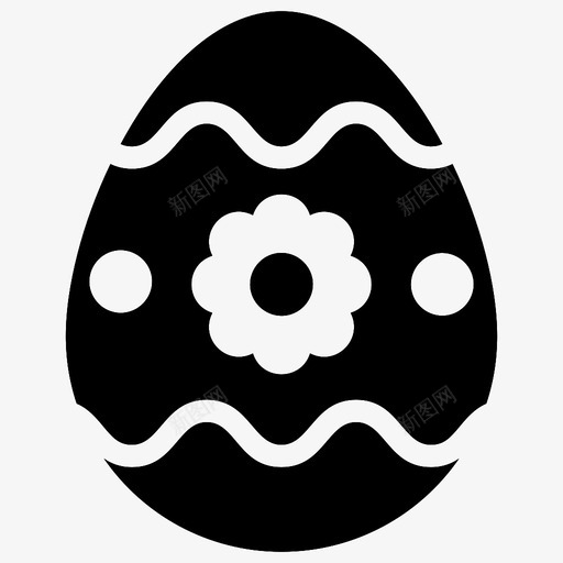复活节彩蛋装饰蛋可食用svg_新图网 https://ixintu.com 复活节 彩蛋 装饰 可食用 蛋壳 终极 字形 图标