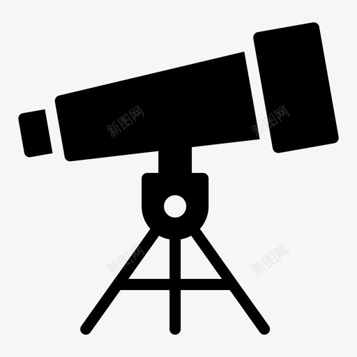 望远镜天文观察svg_新图网 https://ixintu.com 望远镜 天文 观察 标志