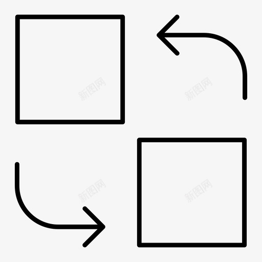 转换交换传输图标svg_新图网 https://ixintu.com 交换 传输 用户界面 转换