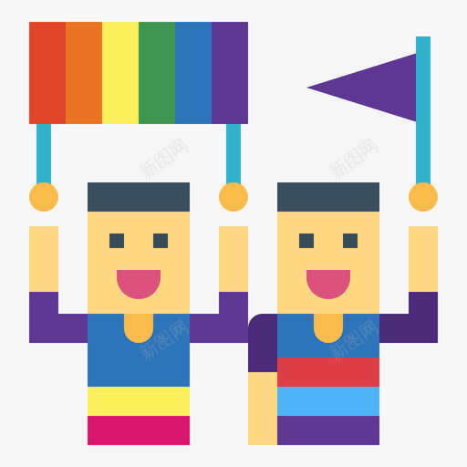 表现lgbt3扁平图标svg_新图网 https://ixintu.com lgbt 扁平 表现