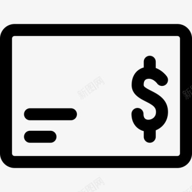 信用卡美元符号钱图标