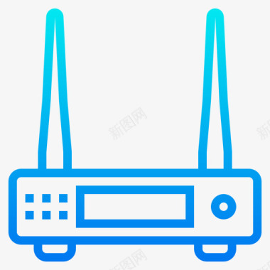 路由器网络技术13梯度图标