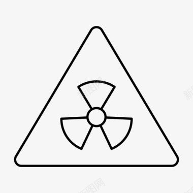 辐射危害核图标图标