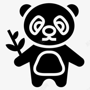 熊猫中国77填充图标