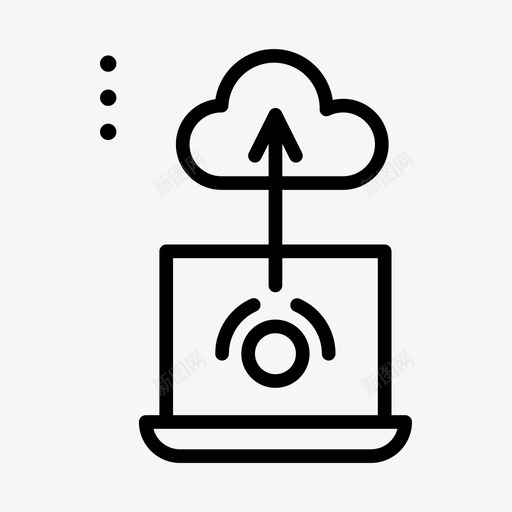 云计算社交媒体148线性图标svg_新图网 https://ixintu.com 云计算 媒体 社交 线性