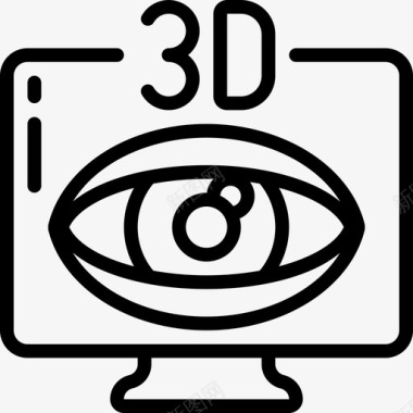 3d眼科学1线性图标