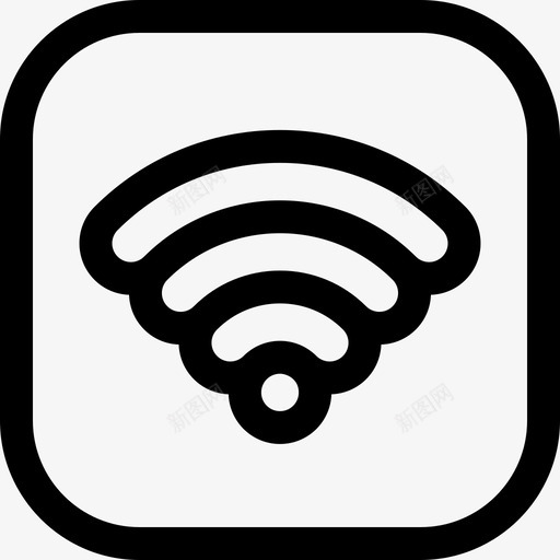 Wifi信号和禁令10线性svg_新图网 https://ixintu.com Wifi 信号 禁令 线性