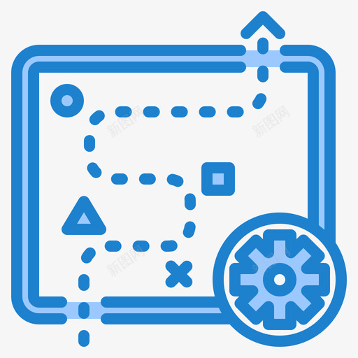 Startegy在线营销34蓝色svg_新图网 https://ixintu.com Startegy 在线 营销 蓝色