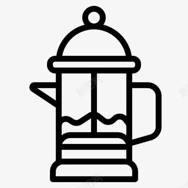 采购产品茶壶茶壶饮料图标