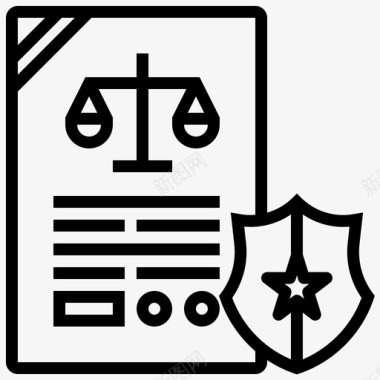 传票法律与司法40直系图标