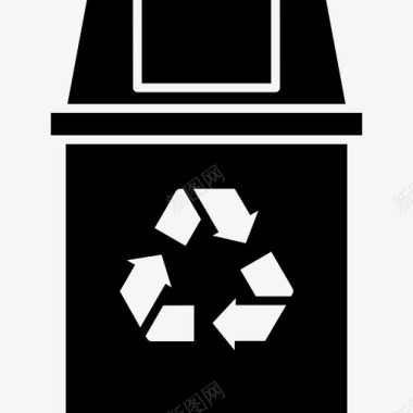 垃圾箱清洁环保图标