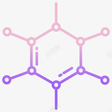 分子科学技术4轮廓梯度图标