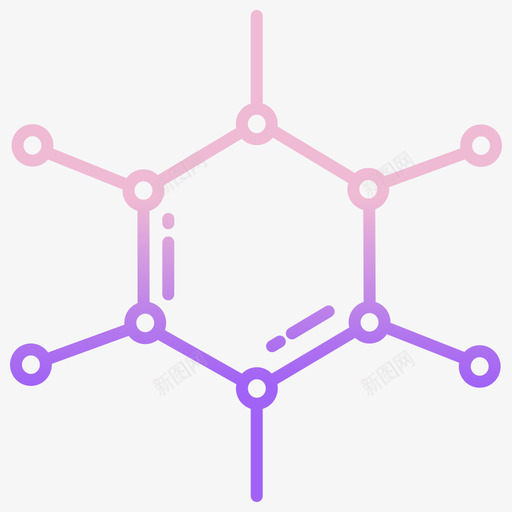 分子科学技术4轮廓梯度svg_新图网 https://ixintu.com 分子 科学技术 轮廓 梯度