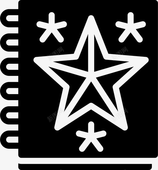 星星纹身18填充svg_新图网 https://ixintu.com 星星 纹身 填充