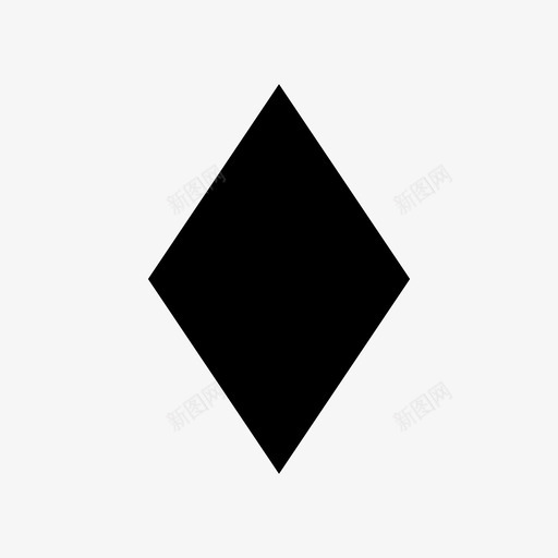 菱形几何图形图标svg_新图网 https://ixintu.com 形状 菱形 几何图形 图标 界面 符号