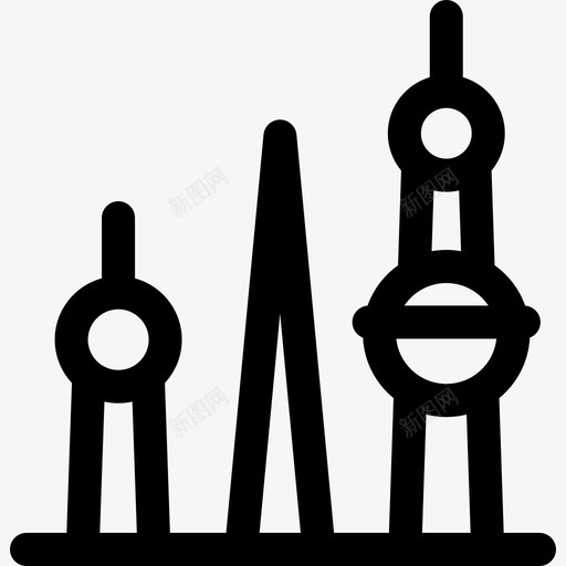 科威特地标和纪念碑21处直线svg_新图网 https://ixintu.com 科威特 地标 纪念碑 21处 直线