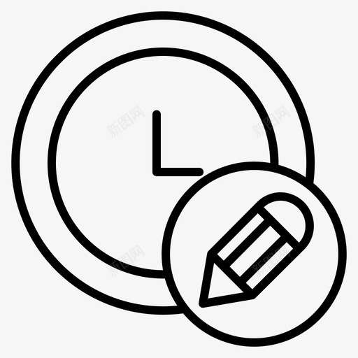 设计时间时钟创意svg_新图网 https://ixintu.com 创意 设计 时间 时钟