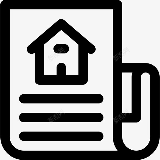 报纸房地产263线性svg_新图网 https://ixintu.com 报纸 房地产 线性