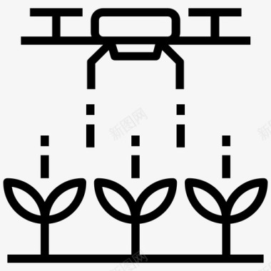 盆栽植物生长园艺植物生长图标