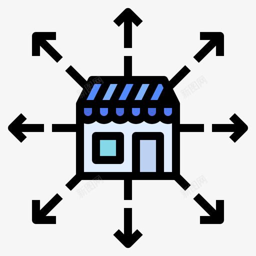 特许经营权资产28线性颜色svg_新图网 https://ixintu.com 特许 特许经营 经营权 资产 线性 颜色