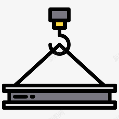 起重机结构174线性颜色图标