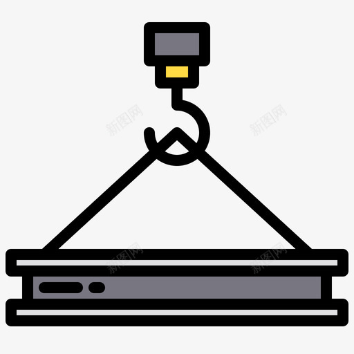 起重机结构174线性颜色svg_新图网 https://ixintu.com 起重机 结构 线性 颜色