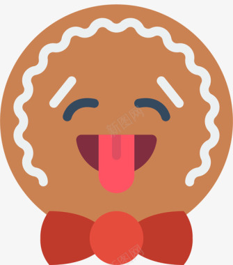 姜饼人圣诞表情1平淡图标