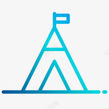 帐篷假期18直线坡度图标