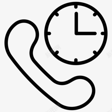 呼叫帮助热线服务24小时警报24小时服务图标