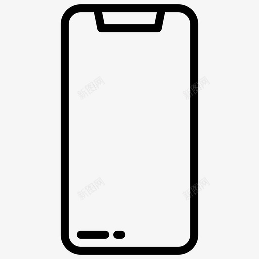 智能手机105接口线性svg_新图网 https://ixintu.com 智能 手机 接口 线性