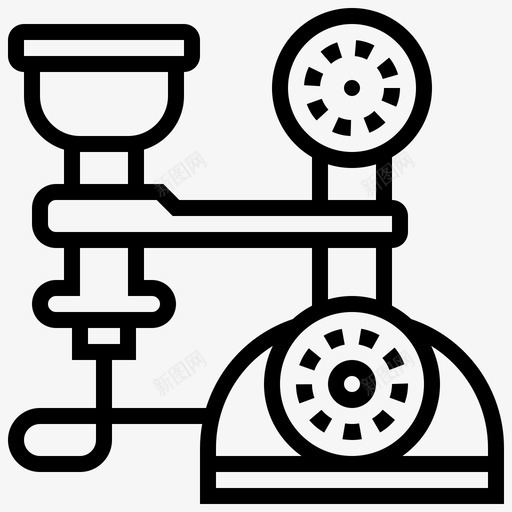 电话复古技术7线性svg_新图网 https://ixintu.com 电话 复古 技术 线性