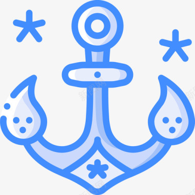 水手纹身17蓝色图标