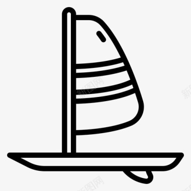 风帆44号水手直线型图标