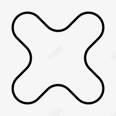 十字几何图案图标