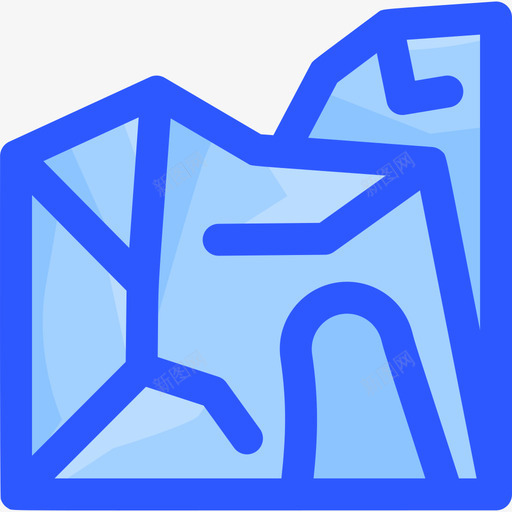 洞穴景观35蓝色svg_新图网 https://ixintu.com 洞穴 景观 蓝色