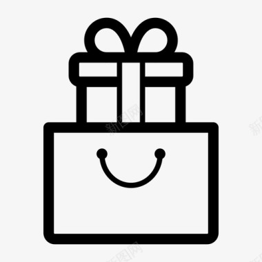 礼品盒包生日图标