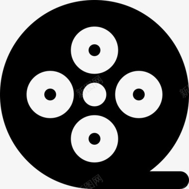 胶片卷视频30填充图标