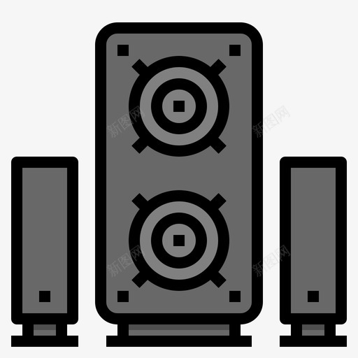 扬声器在家工作16线性颜色svg_新图网 https://ixintu.com 扬声器 在家 工作 线性 颜色