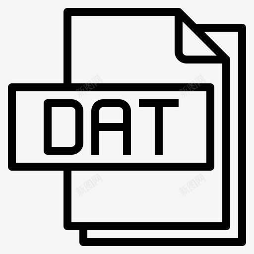 Dat文件文件格式1线性svg_新图网 https://ixintu.com 文件 Dat 格式 线性