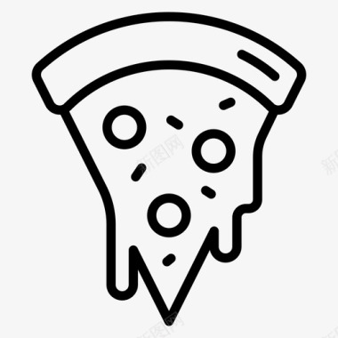 披萨片快餐111直式图标