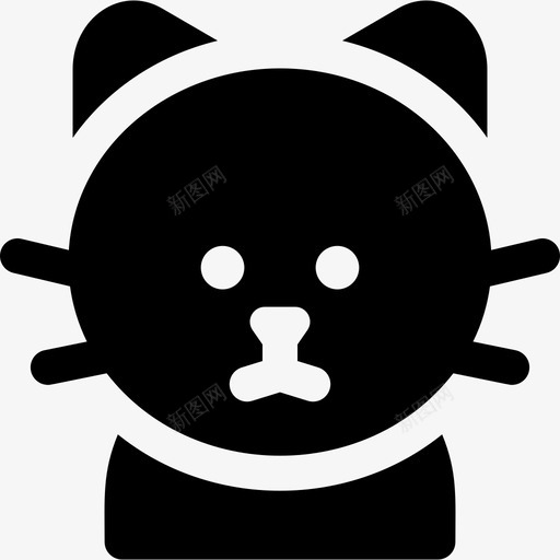 曼克斯猫猫品种3填充svg_新图网 https://ixintu.com 克斯 品种 填充