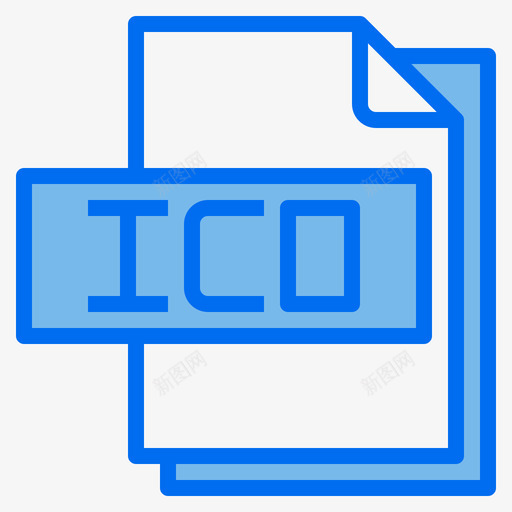 Ico文件文件格式5蓝色svg_新图网 https://ixintu.com 文件 Ico 格式 蓝色