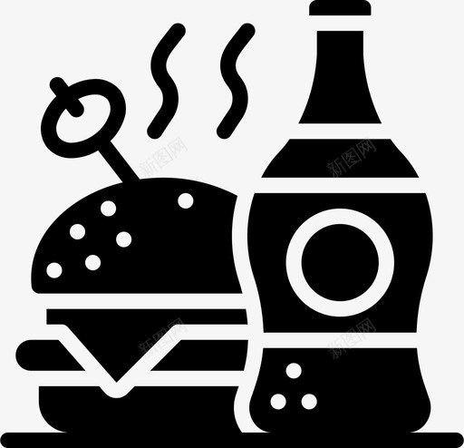 快餐街头食品16填充svg_新图网 https://ixintu.com 快餐 街头 食品 填充