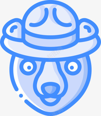 加拿大熊10蓝色图标